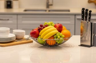 Banca da cozinha organizada