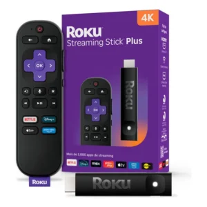 Roku Streaming Stick Plus 4k Tvbox Aparelho Transforma Tv Em Smart Conversor Smart Tv Controle Voz Wi-fi Longo Alcance | Original Nf-e | Com Apps E Canais Ao Vivo Grátis Sistema Rápido Imagem 4k Hdr