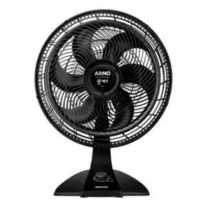 Ventilador Arno Turbo Force 2 Em 1 Preto De Piso 40 Cm De Diâmetro 6 Pás Vf42