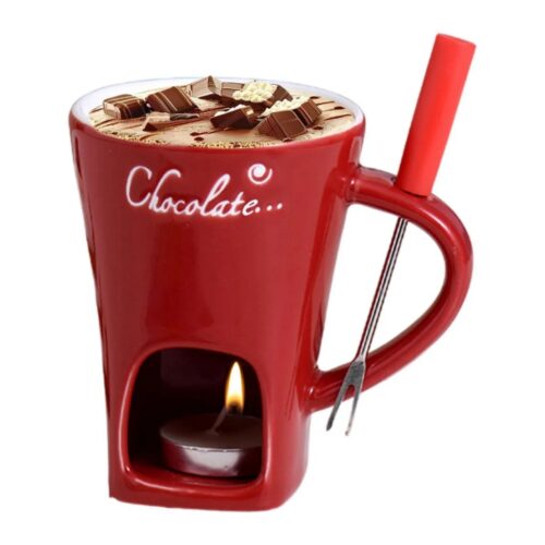 Caneca de Cerâmica Fondue Derrete Chocolate