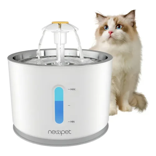 Fonte de Água Bebedouro Newpet 2.4L Automático Cães e Gatos