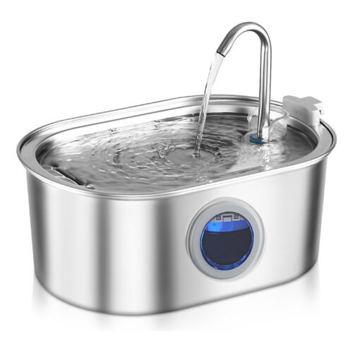 Bebedouro Fonte de Água 3.4L para Pets Inoxidável