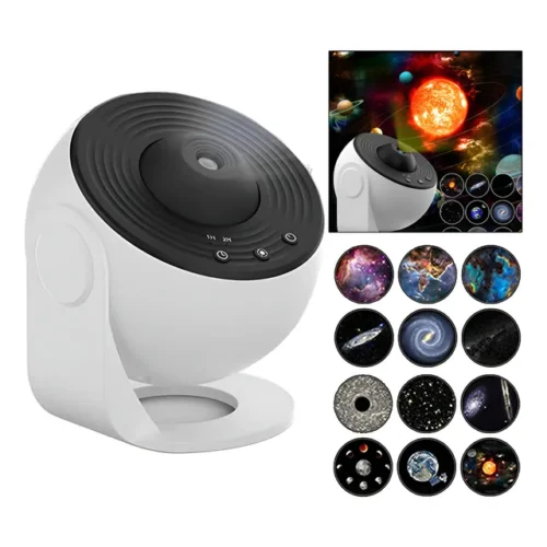 Projetor de Luz Galáxia Luminária LED Giratório 360°